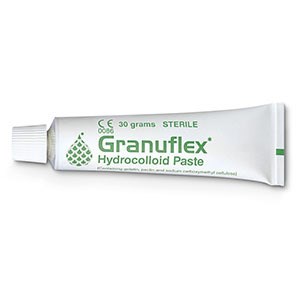 GranuFlex® pasta je určená na vyplnenie nerovných hlbokých rán.